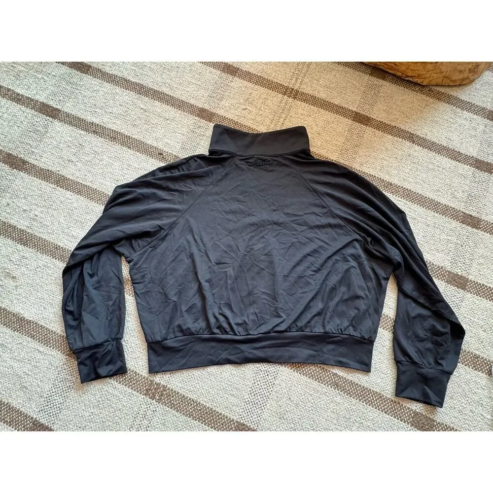 Nike Skims Airy Track Jacket Black XL Women’s Crop 3/4 Sleeve